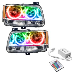 Dodge Magnum Headlight Assemblies - ORACLE Lighting - SMD ColorSHIFT - Chrome - 2008